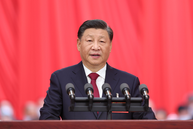 　　2022年10月16日，中国共产党第二十次全国代表大会在北京人民大会堂开幕。习近平代表第十九届中央委员会向大会作报告。